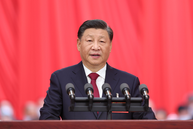 　　2022年10月16日，中国共产党第二十次全国代表大会在北京人民大会堂开幕。习近平代表第十九届中央委员会向大会作报告。